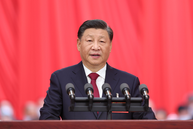 　　2022年10月16日，中国共产党第二十次全国代表大会在北京人民大会堂开幕。习近平代表第十九届中央委员会向大会作报告。